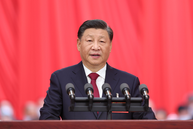 　　2022年10月16日，中国共产党第二十次全国代表大会在北京人民大会堂开幕。习近平代表第十九届中央委员会向大会作报告。